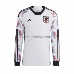 Camisola Japão Homem Equipamento Segundo Copa do Mundo 2022 Manga Comprida